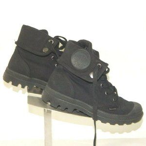 PALLADIUM Black Baggy Boots Shoes 6 UK4 EUC
